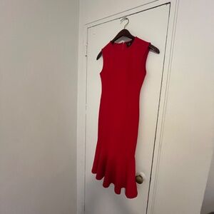 AX Paris Red Flounce Dress in Size 8